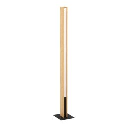 Lampadar LED Anchorena-Z 900392, Smart Home, 3980lm, RGB+TW, lemn de hevea