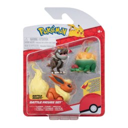 Pokemon - Set 3 figurine de actiune, (Appltun & Tyrunt & Flareon) S16