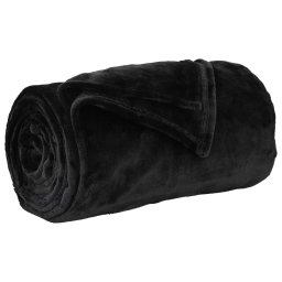 Patura de aruncat Negru 130 x 150 cm Molton GartenMobel Dekor