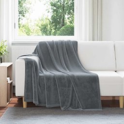 Paturi de aruncat 6 pcs Gri închis 150 x 200 cm Molton GartenMobel Dekor
