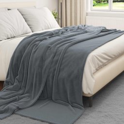Paturi de aruncat 6 pcs Gri închis 240 x 270 cm Molton GartenMobel Dekor