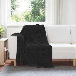 Paturi de aruncat 6 pcs Negru 130 x 150 cm Molton GartenMobel Dekor