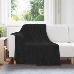 Paturi de aruncat 6 pcs Negru 150 x 200 cm Molton GartenMobel Dekor