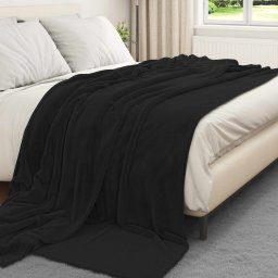 Paturi de aruncat 6 pcs Negru 240 x 270 cm Molton GartenMobel Dekor