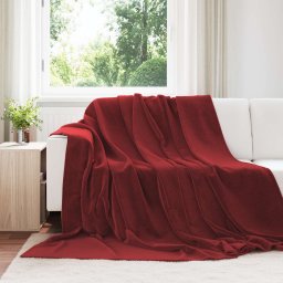 Paturi de aruncat 6 pcs Rosu Bordeaux 220 x 240 cm Molton GartenMobel Dekor