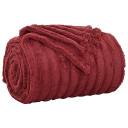 Patura de aruncat Rosu Bordeaux 270 x 240 cm Molton GartenMobel Dekor
