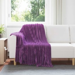 Patura de aruncat Violet 150 x 130 cm Molton GartenMobel Dekor