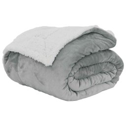 Patura de aruncat Gri 220 x 240 cm Molton GartenMobel Dekor
