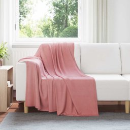 Patura de aruncat Roz 170 x 130 cm Molton GartenMobel Dekor