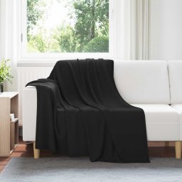 Paturi de aruncat 24 pcs Negru 200 x 150 cm Molton GartenMobel Dekor