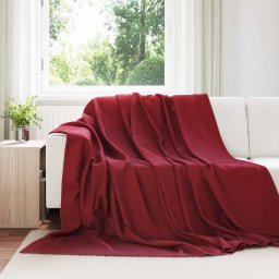 Paturi de aruncat 24 pcs Rosu Bordeaux 270 x 240 cm Molton GartenMobel Dekor