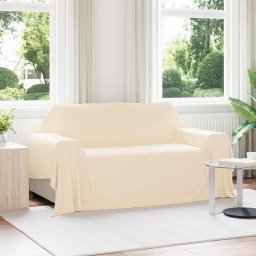 Patura de aruncat Crem 280 x 210 cm Molton GartenMobel Dekor