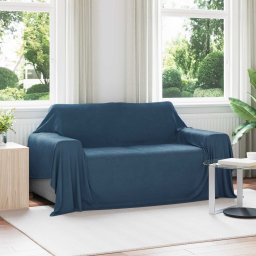 Patura de aruncat Albastru marin 280 x 210 cm Molton GartenMobel Dekor