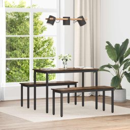banca Stejar fumuriu 110 x 35 x 45 cm Lemn compozit GartenMobel Dekor