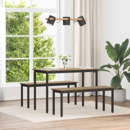 banca Stejar artizanal 110 x 35 x 45 cm Lemn compozit GartenMobel Dekor