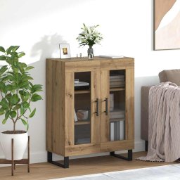 Bufet Stejar Artizanal 69,5 x 34 x 90 cm Lemn compozit GartenMobel Dekor