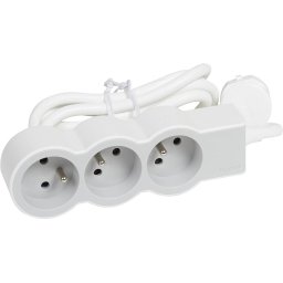 Prelungitor Extension cable standard 3x2P+Z 3m white and grey