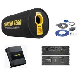 Boxe auto PACHET GROUND ZERO GZ 1300PT + GZIA 100.2 + RIK8
