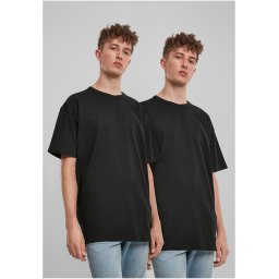 Organic Basic T-Shirt 2-Pack Black+Black