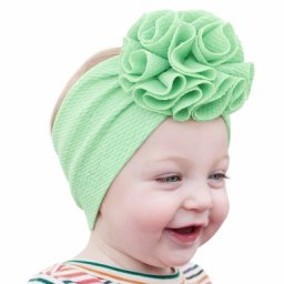 Bentita verde menta lata cu floare