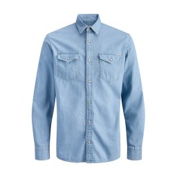 JACK & JONES Cămașă 'JJESHERIDAN' albastru denim
