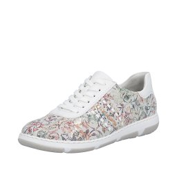 Rieker Sneaker low auriu / verde / portocaliu mandarină / alb