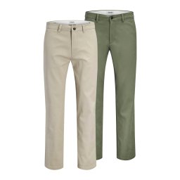 JACK & JONES Pantaloni eleganți 'JPSTOLLIE DYLAN' gri deschis / oliv