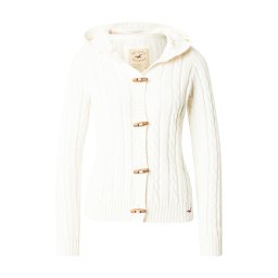 HOLLISTER Geacă tricotată alb