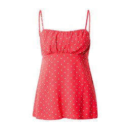 HOLLISTER Top roșu / alb