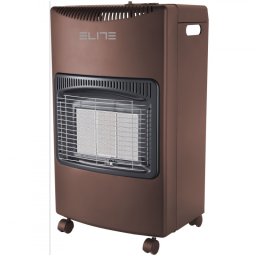 Soba pe gaz ELITE EGH-1403, 4.2 kW, Pana la 35 m², 3 kPa, Aprindere piezoelectrica, Senzor ODS, Protectie impotriva caderii flacarii/inclinarii/extinderii, Maro