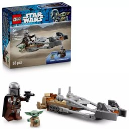 LEGO® Star Wars Speeder lui Mandalorianul și Grogu 75436