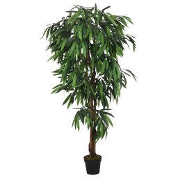 Gossi arbore de mango artificial 300 de frunze 80 cm verde