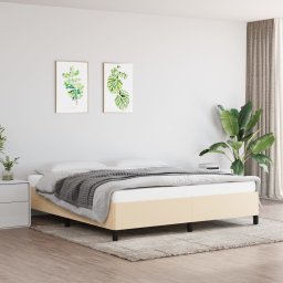 Gossi cadru de pat fara saltea, crem, 180x200 cm, textil