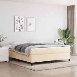 Gossi cadru de pat, crem, 180 x 200 cm, material textil