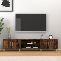 Gossi comoda tv, stejar fumuriu, 180x31,5x40 cm, lemn prelucrat