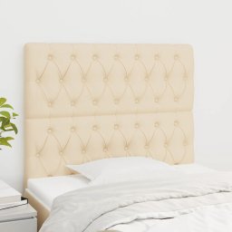 Gossi tablii de pat, 2 buc, crem, 90x7x78/88 cm, textil