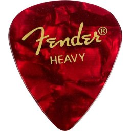 Fender Premium Celluloid Picks 351 Shape -12 Pack Red Moto