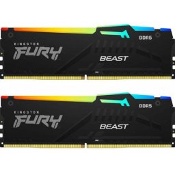 Memorii Kingston FURY Beast RGB 32GB(2x16GB) DDR5 5600MHz CL40 Dual Channel Kit