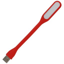 Lampa Light LED Spacer SPL-LED-RD, pentru laptop, flexibila, USB, Rosu
