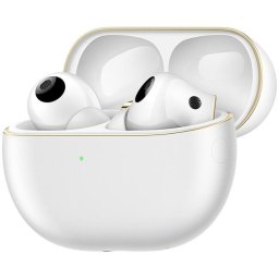 Casti In-Ear HUAWEI FreeBuds Pro 4, True Wireless, Hybrid ANC, Bluetooth, IPX54, Multi point connection, Automonie 33h, Carcasa incarcare wireless, Alb