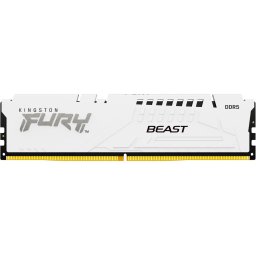 Memorie RAM Kingston FURY Beast White, Capacitate 32GB DDR5, Frecventa 6000MHz, CL30, Alb