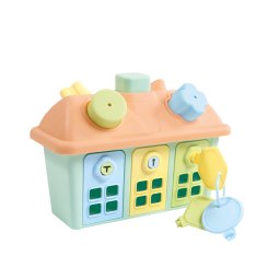 Joc sortare - Casuta pastel cu chei