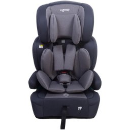 Scaun auto pentru copii U-Grow UG-301ISO-GR, tip inaltator cu isofix, 76-150 cm, R129, gri