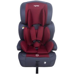 Scaun auto pentru copii U-Grow UG-301ISO-RD, tip inaltator cu isofix, 76-150 cm, R129, rosu