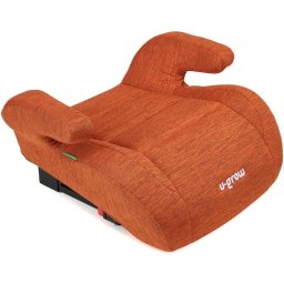 Inaltator auto pentru copii U-Grow UG-HB53B-CRM, 125-150 cm, certificat R129, cu isofix, caramiziu
