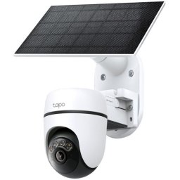 Camera de supraveghere Wireless cu panou solar, Tapo C630 KIT, Pan/Tilt 360 grade, 5MP, 3K (2880 × 1620 px), Color Night Vision, Smart Detection AI, Two-Way Audio, acumulator 6700mAh, IP65
