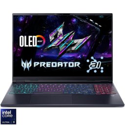 Laptop Gaming Acer Predator Helios Neo 16S AI OLED PHN16S-71-99VW, Intel® Core™ Ultra 9 275HX pana la 5.4GHz, 16 inch, WQXGA, OLED, 165Hz, 32GB DDR5 RAM, 1TB SSD, NVIDIA® GeForce RTX™ 5070 Ti 12GB GDDR7, Windows 11 Home, Negru