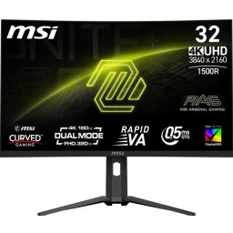 Monitor Gaming Rapid VA LED MSI MAG 31.5" 321CUPDF, UHD (3840 x 2160), HDMI, DisplayPort, Ecran curbat, 320 Hz, 0.5 ms, Negru