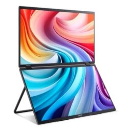 Monitor portabil pliabil IPS LED Acer 18.5" PD193QEb, Full HD 1920 x 1080, HDMI, 100 Hz, 4 ms Negru