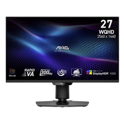 Monitor Gaming Rapid VA Mini-LED MSI 27" MAG 274QPF X30MV, WQHD 2560 x 1440, HDMI, DisplayPort, 300 Hz, 0.5 ms Negru
